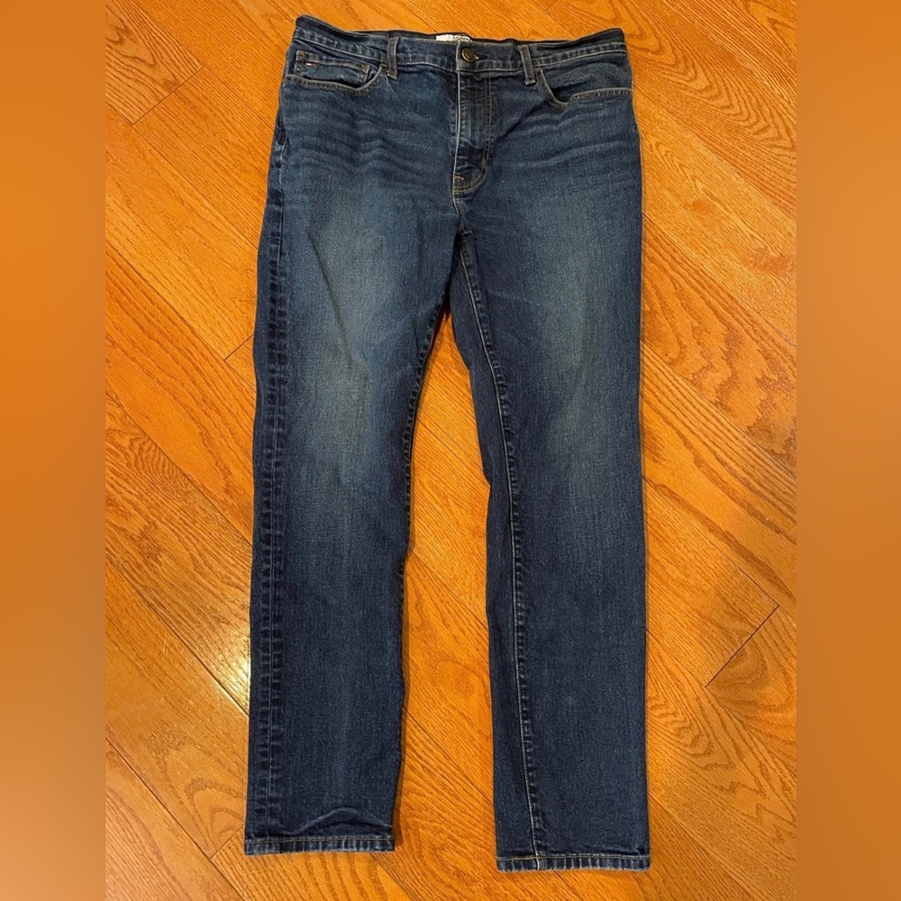 Tommy Jeans Men’s Slim Straight Jeans 36x30 Dark Wash Denim